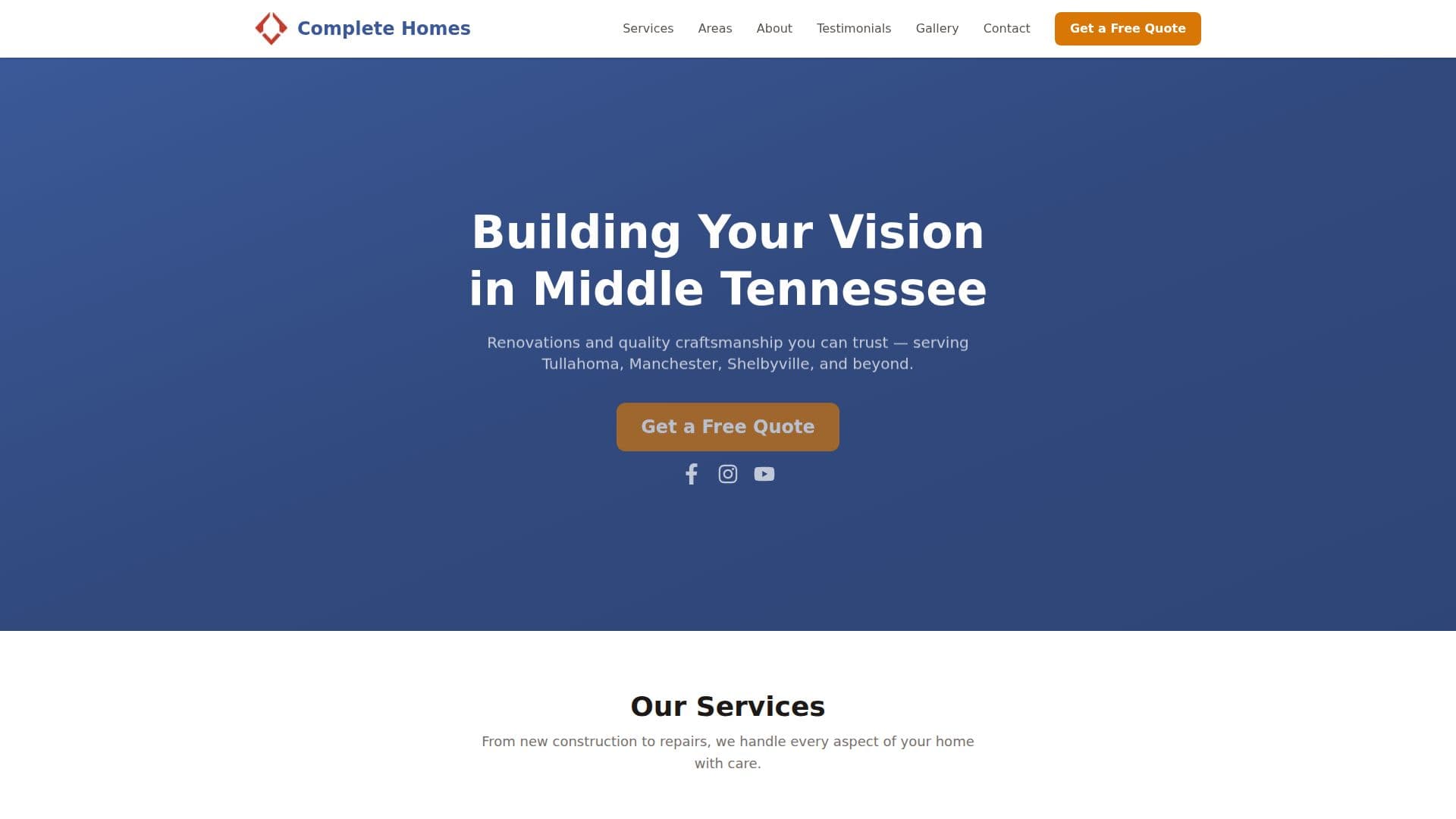 Complete Homes, LLC screenshot